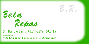 bela repas business card